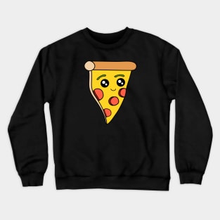 Pizza Kawaii Cute Pepperoni Pizza Slice Crewneck Sweatshirt